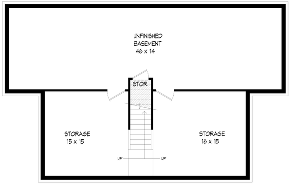 Basement Plan for House Plan #692442