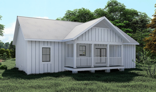 Rear Elevation for House Plan #435241