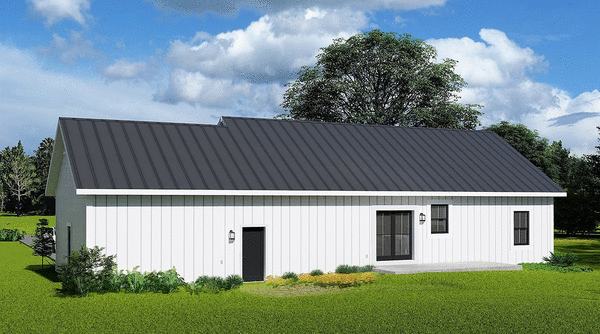 Rear Elevation for House Plan #431132