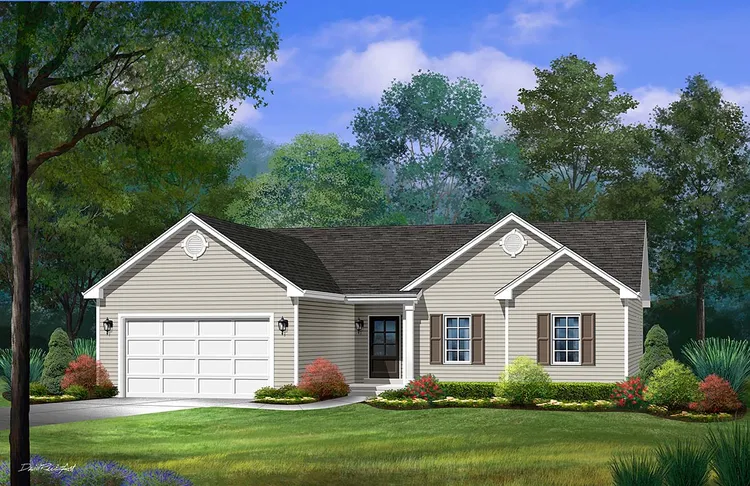 Full Rendering for House Plan #416671