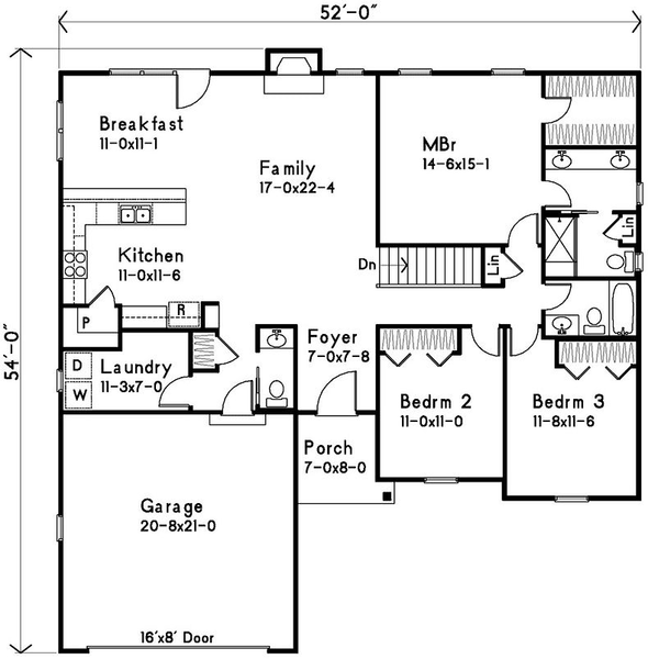 Main Floor Plan for House Plan #416671