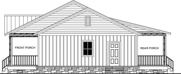 Right Elevation for House Plan #210915