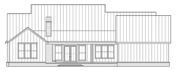 Rear Elevation for House Plan #906172