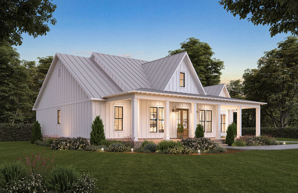 Left Elevation for House Plan #905802