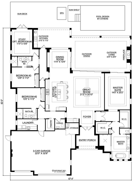 Main Floor Plan for House Plan #774692