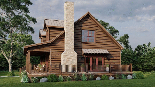 Right Elevation for House Plan #311222