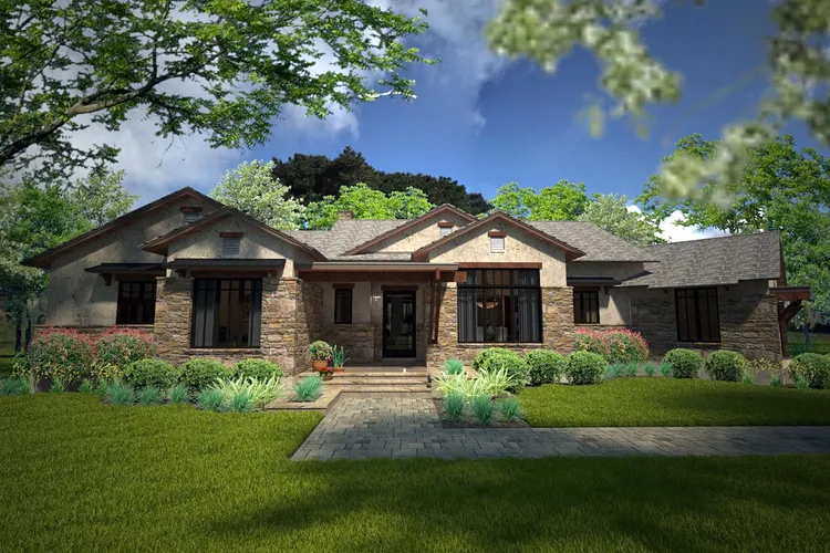 Full Rendering for House Plan #642532