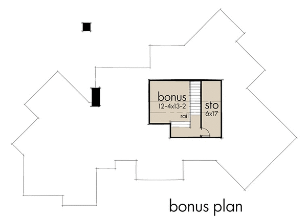 Attic Plan for House Plan #642532