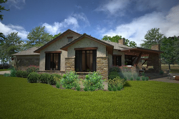 Right Elevation for House Plan #642532