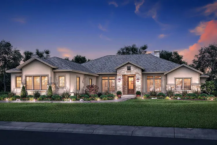 Full Rendering for House Plan #304403