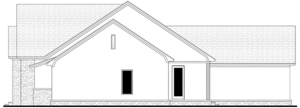 Right Elevation for House Plan #305922