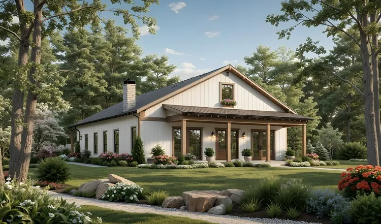 Full Rendering for House Plan #212000