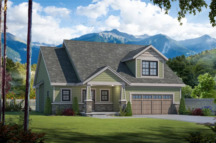 Full Rendering for House Plan #158781