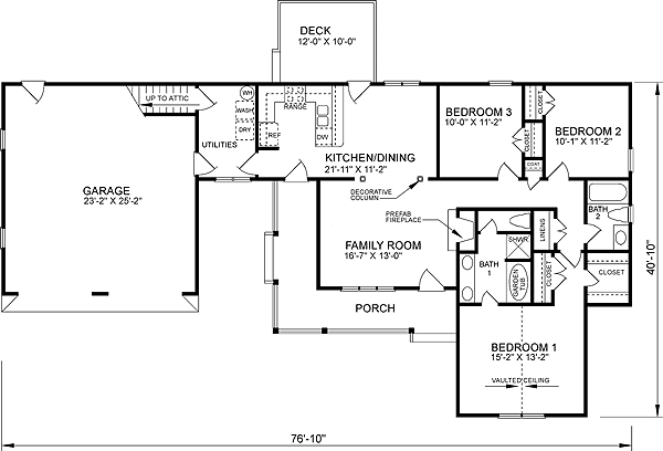 Main Floor Plan for House Plan #650141