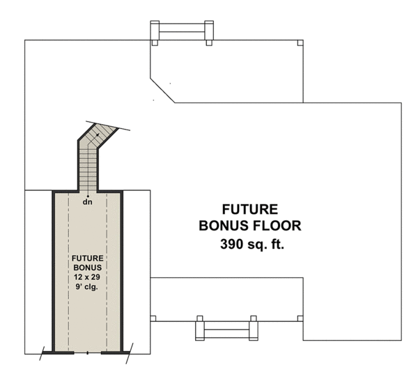 Attic Plan for House Plan #284152