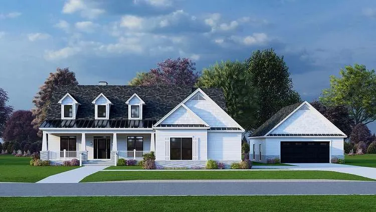 Full Rendering for House Plan #319182
