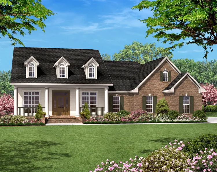 Full Rendering for House Plan #300051