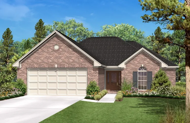 Full Rendering for House Plan #302051