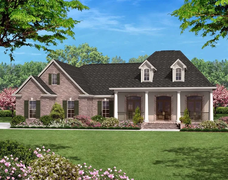 Full Rendering for House Plan #303051