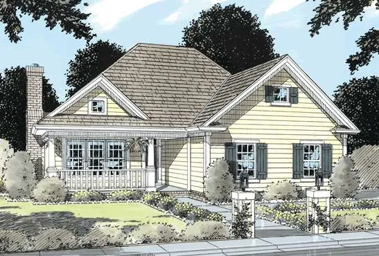 Full Rendering for House Plan #245404