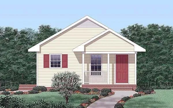 Full Rendering for House Plan #651680