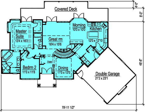 Main Floor Plan for House Plan #575433