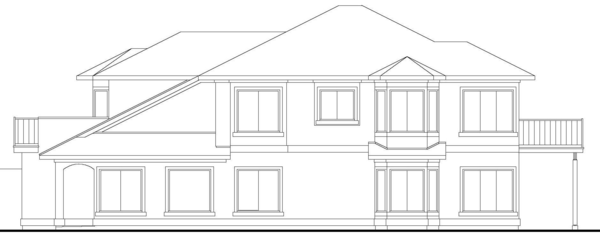 Right Elevation for House Plan #574081