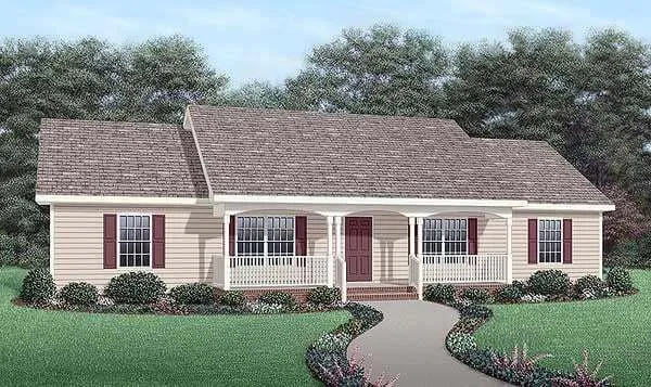 Full Rendering for House Plan #650861
