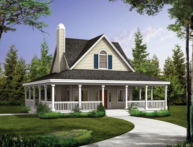 Full Rendering for House Plan #522701
