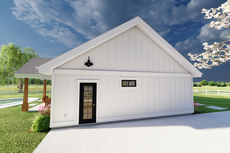 Left Elevation for House Plan #581232