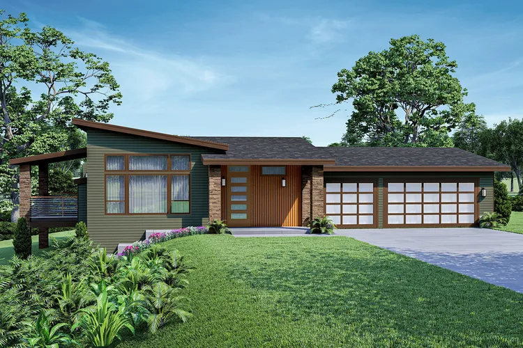 Full Rendering for House Plan #347752