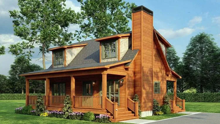 Full Rendering for House Plan #319301