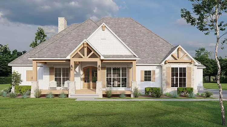 Full Rendering for House Plan #312442