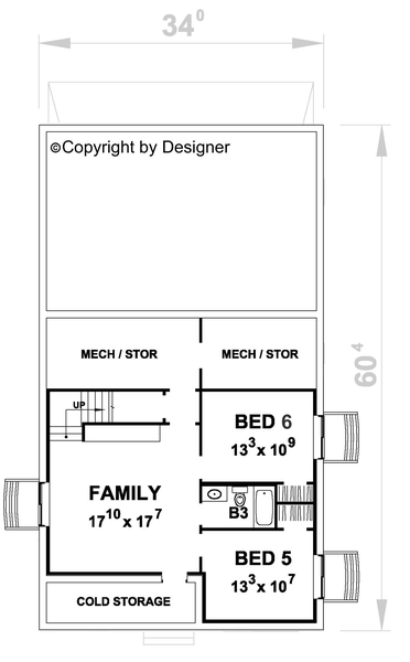 Basement Plan for House Plan #155233