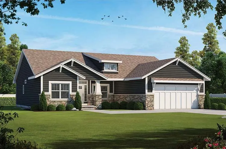Full Rendering for House Plan #157042