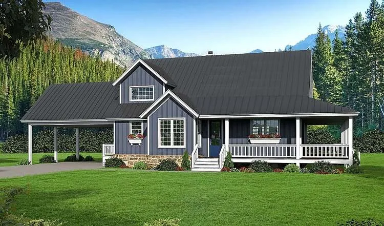 Full Rendering for House Plan #699162