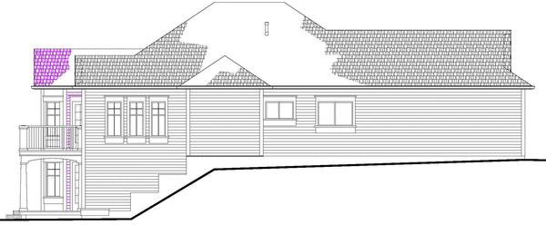 Right Elevation for House Plan #576551
