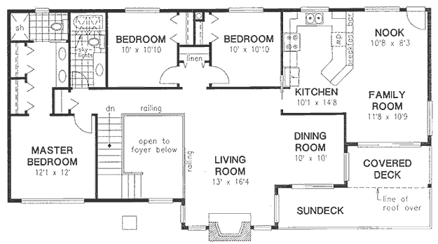 Main Floor Plan for House Plan #133109