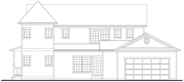 Right Elevation for House Plan #579081
