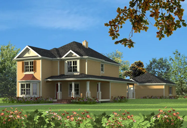 Full Rendering for House Plan #572312
