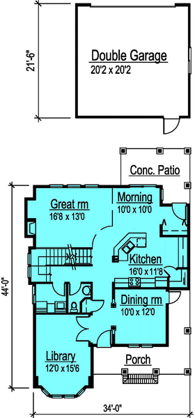 Main Floor Plan for House Plan #572312