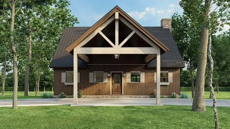 Full Rendering for House Plan #315522