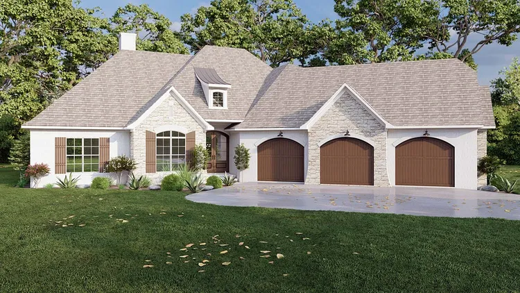 Full Rendering for House Plan #318662