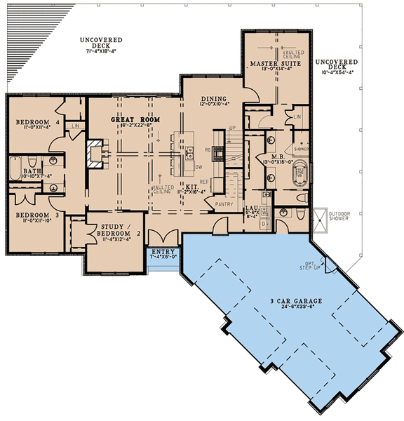 Main Floor Plan for House Plan #318662