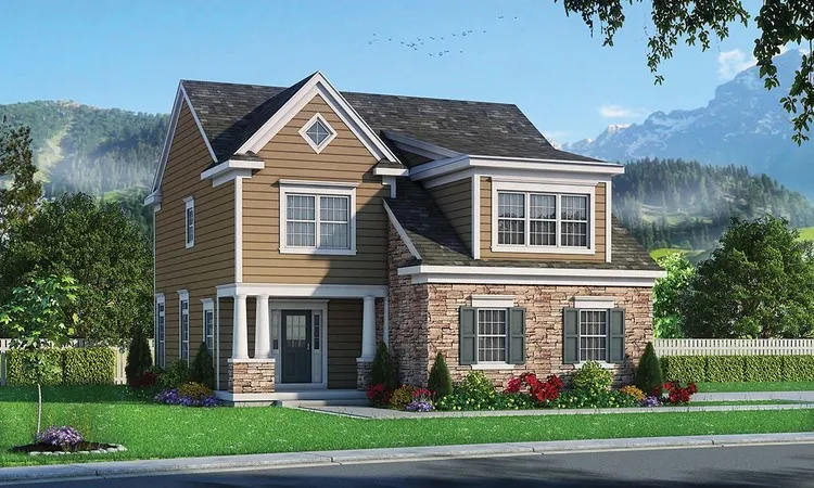 Full Rendering for House Plan #157522
