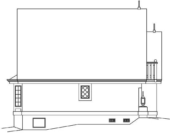 Right Elevation for House Plan #635701