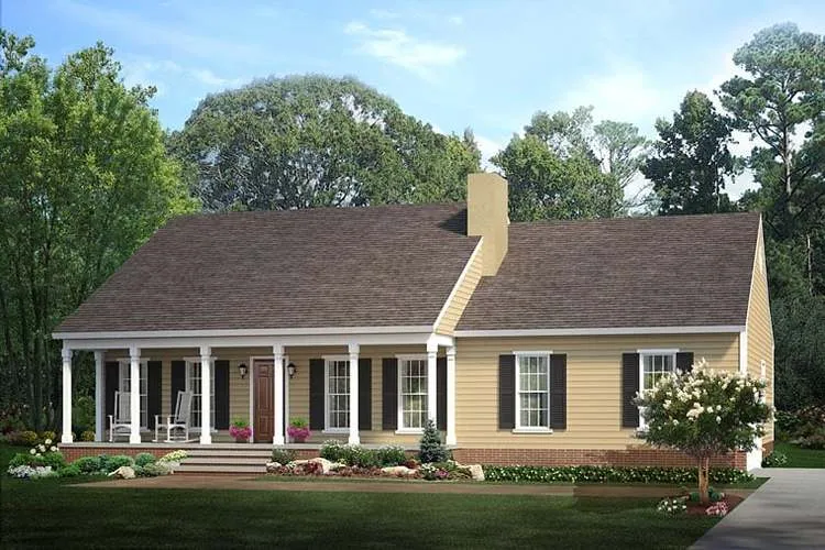 Full Rendering for House Plan #872941