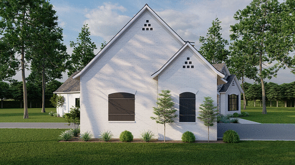 Left Elevation for House Plan #316282
