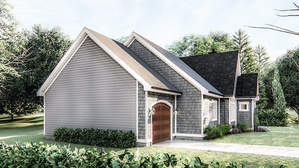 Left Elevation for House Plan #706781