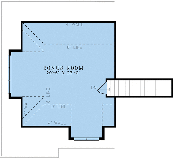 Attic Plan for House Plan #315472